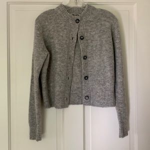 Ciao Lucia gray baby alpaca cardigan “Firenze”